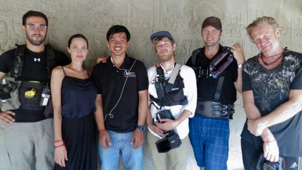 A former PSE student with Angelina Jolie and the team