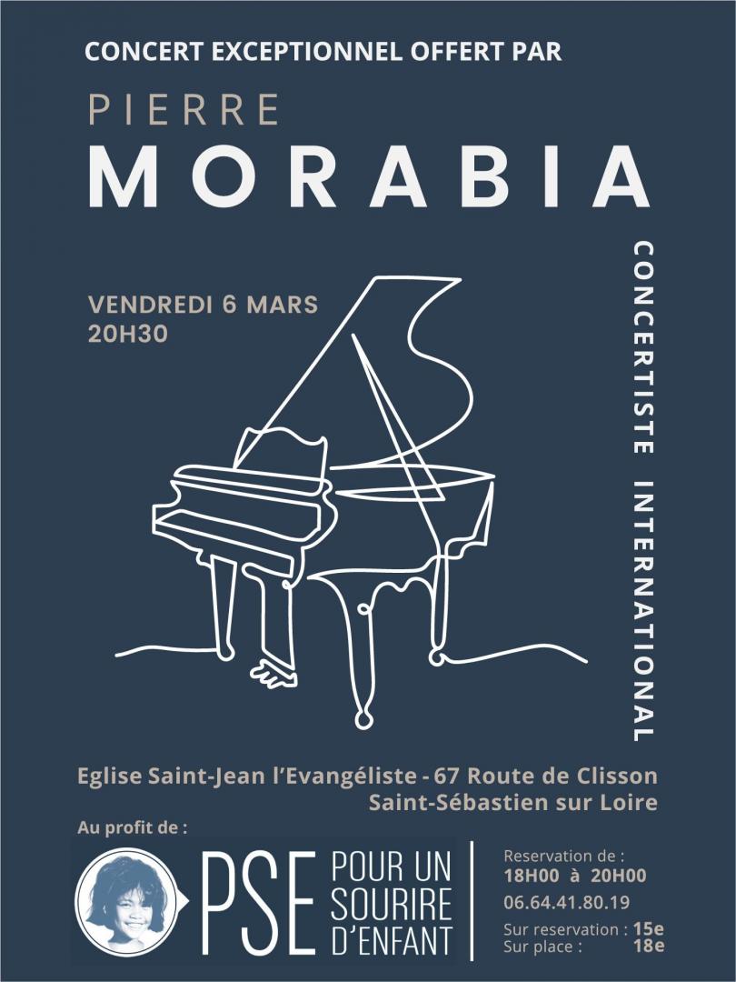 Affiche d'un concert de Pierre Morabia au profit de PSE