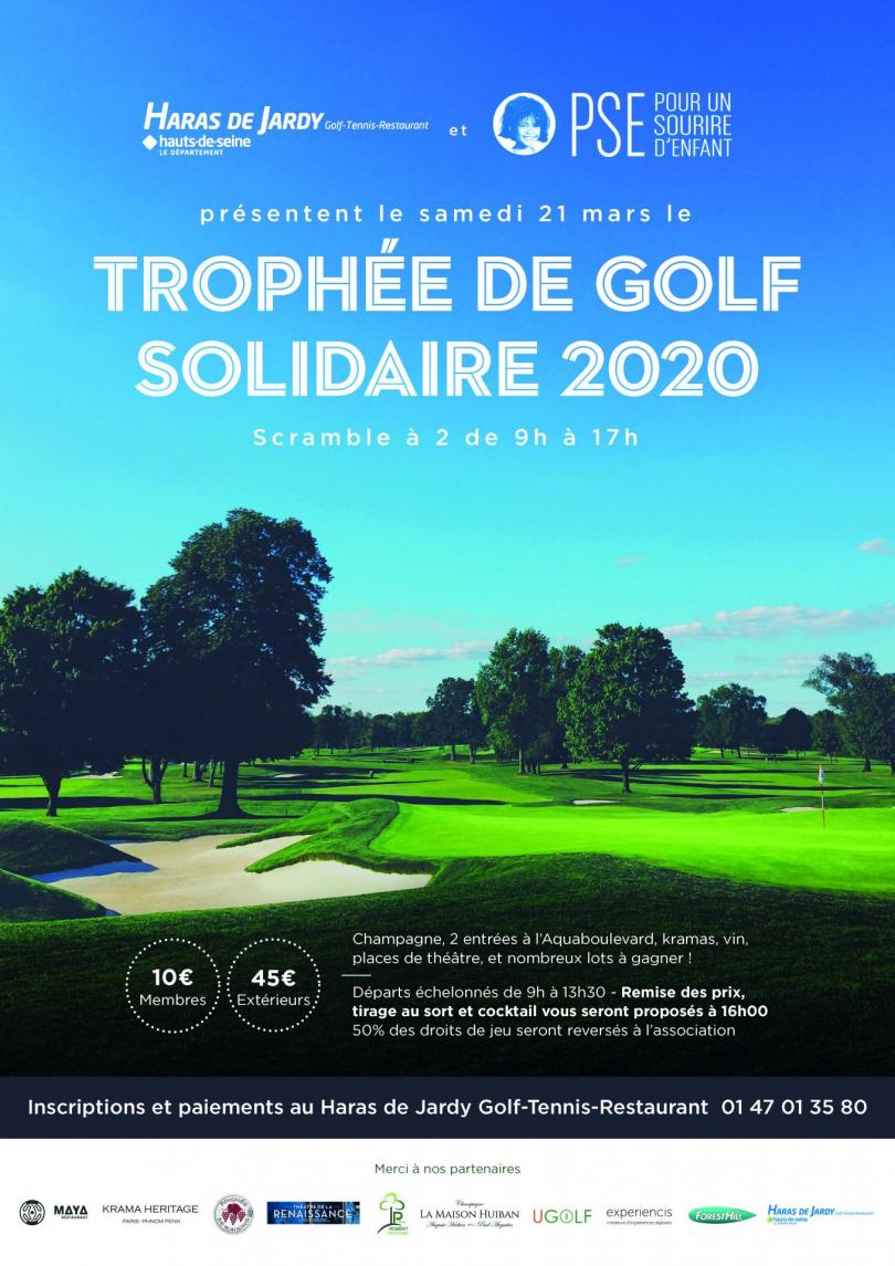 Affiche Trophée de golf solidaire 2020