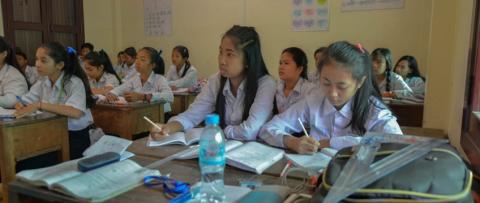 Students in class